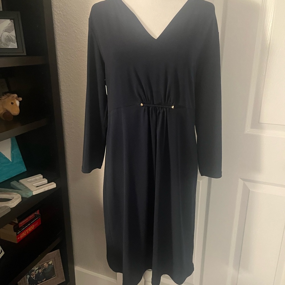 MICHAEL Michael Kors Dark Blue Long Sleeve Dress